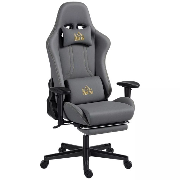 HOMCOM - Gaming-Stuhl, One Size, Grau