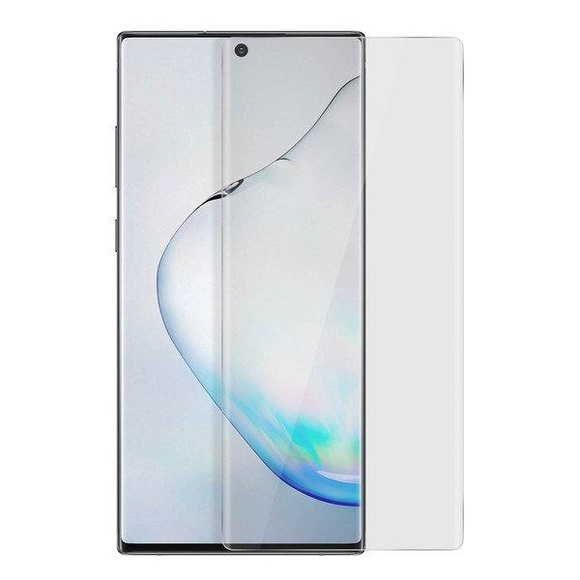 Avizar 3D gebogen gehärtetem Glas Film für Galaxy Note 10 Klebstoff Flüssigtransparent Klar
