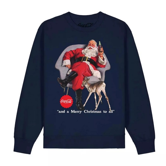 Coca-Cola - Sweatshirt, für Damen, Marine, Größe S