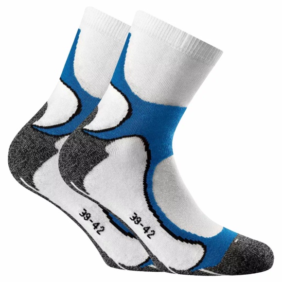 Rohner Socks Runningsocken Blau/Weiss 2er-Pack