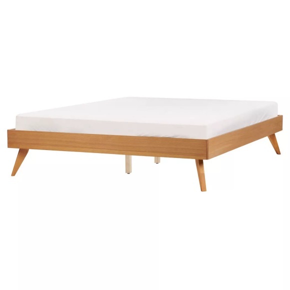 Bett mit Lattenrost aus MDF-Platte Retro BERRIC Bett mit Lattenrost aus MDF-Platte Retro BERRIC