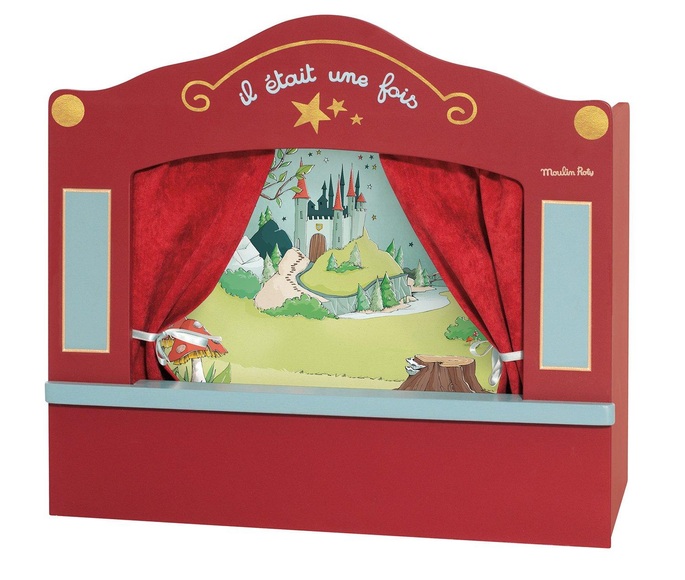 Moulin Roty Marionettentheater IL ETAIT UNE FOIS in rot