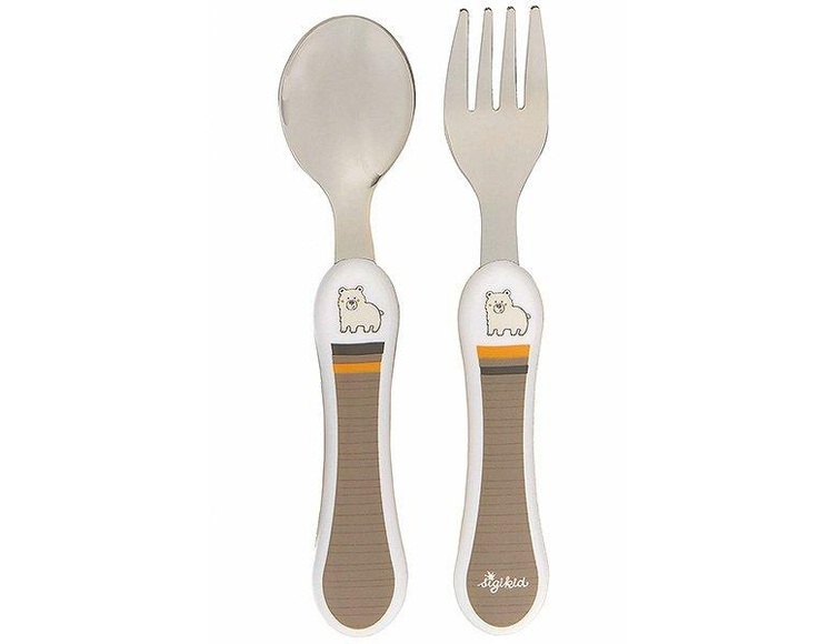 sigikid® Besteckset Löffel und Gabel HoniBoniBear