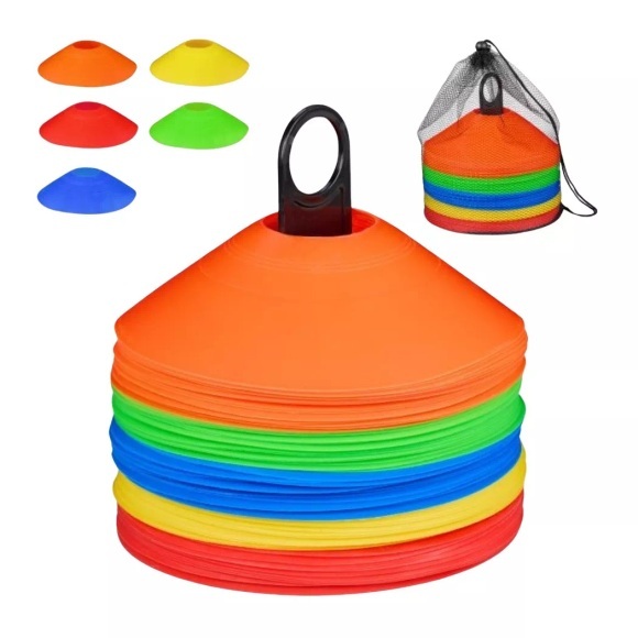 B2X - 80er Set Markierungshütchen Fußball, 19cm