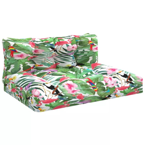 vidaXL Kissen für Palettensofa 2 Stk. Mehrfarbig Stoff