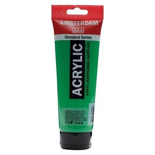 Royal Talens Amsterdam Standard Acrylic Paint 250Ml-Permanent Green...