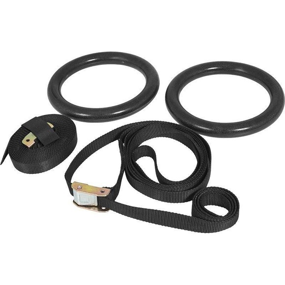 Turnringe Unisex Schwarz ONE SIZE