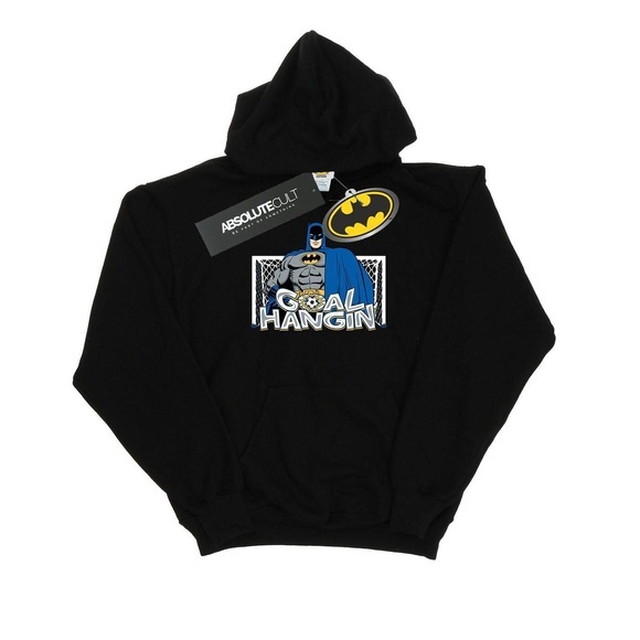 Batman Fußball Tor Hangin' Hoodie Herren Schwarz S
