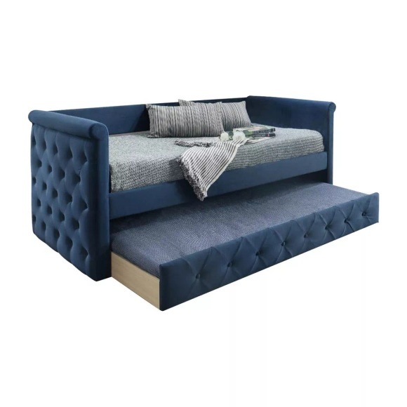 Ausziehbett Stoffsofa LOUISE + Lattenrost 2x Ausziehbett Stoffsofa LOUISE + Lattenrost 2x