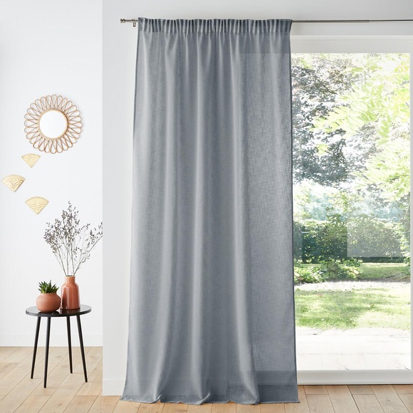Vorhang Nyong Mit Faltenband Unisex Blau 140x350CM