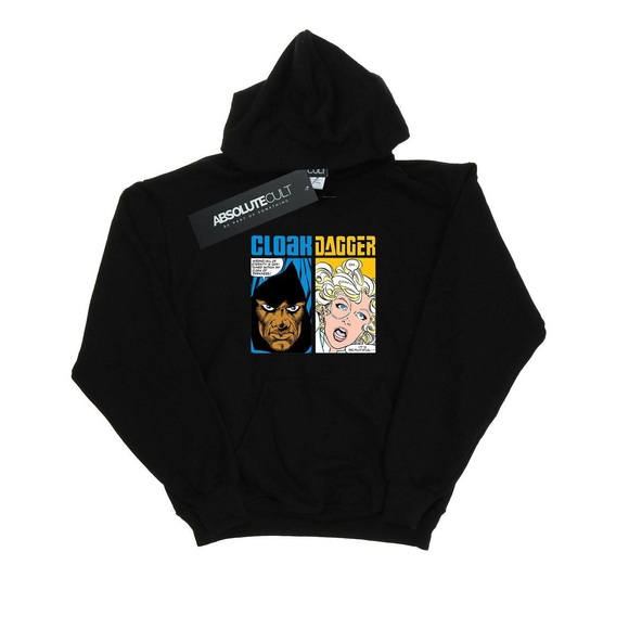 Cloak And Dagger Comic Panels Kapuzenpullover Jungen Schwarz 128