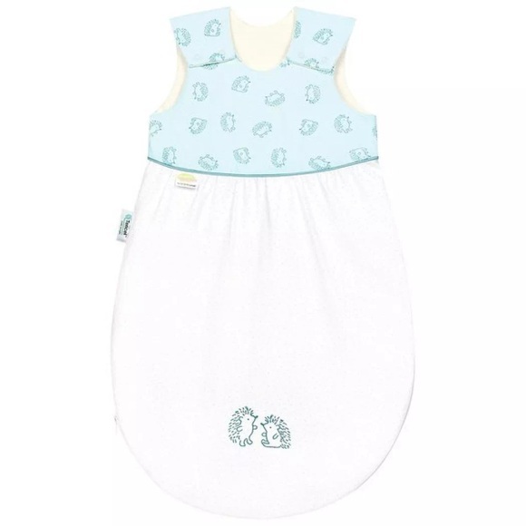 Odenwälder Schlafsack BABYNEST® KLIMASOFT COLD IGEL in mint in Gr. 70