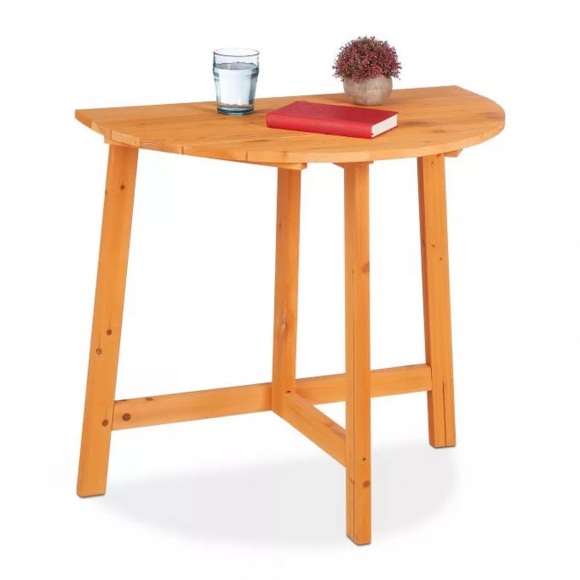 B2X - Halbrunder Klapptisch aus Holz, 90cm