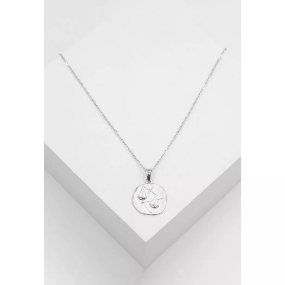 Anhänger Sternzeichen Waage Weissgold 750, 16x22mm Damen  ONE SIZE