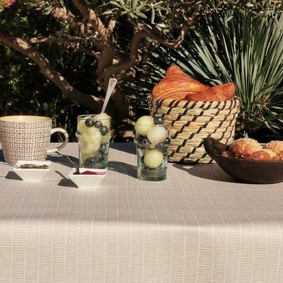 Tischdecke abwaschbar beige bambus Tischdecke abwaschbar beige bambus