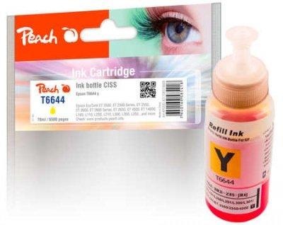 Peach Tintenbehälter gelb kompatibel zu Epson T6644, T664440