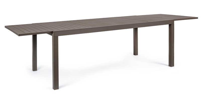 Garten Ausziehtisch Hilde 200-300x100 coffee