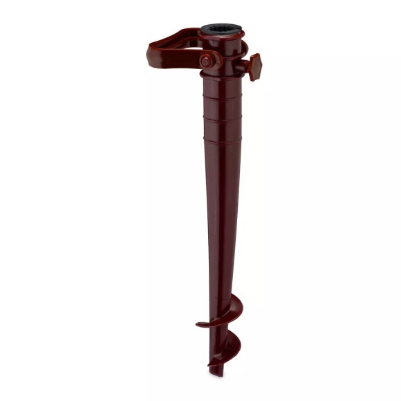 Northix - Brauner Sonnenschirm-Schraubhalter, One Size