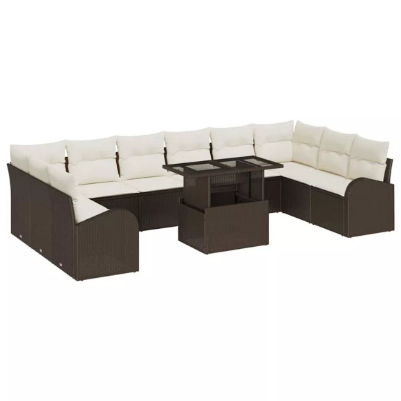 VidaXL - Modulares sofa poly-rattan, One Size, Braun