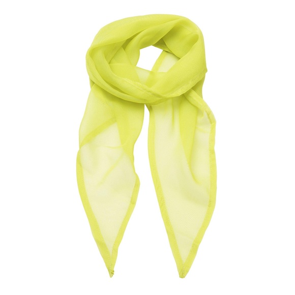 Chiffon Halstuch Damen Limone ONE SIZE