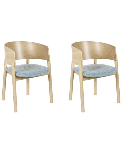 Set mit 2 Stühlen aus Polyester Klassisch MARIKANA Set mit 2 Stühlen aus Polyester Klassisch MARIKANA