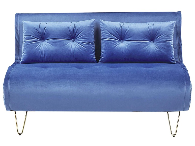 2 Sitzer Sofa aus Samtstoff Glamourös VESTFOLD 2 Sitzer Sofa aus Samtstoff Glamourös VESTFOLD