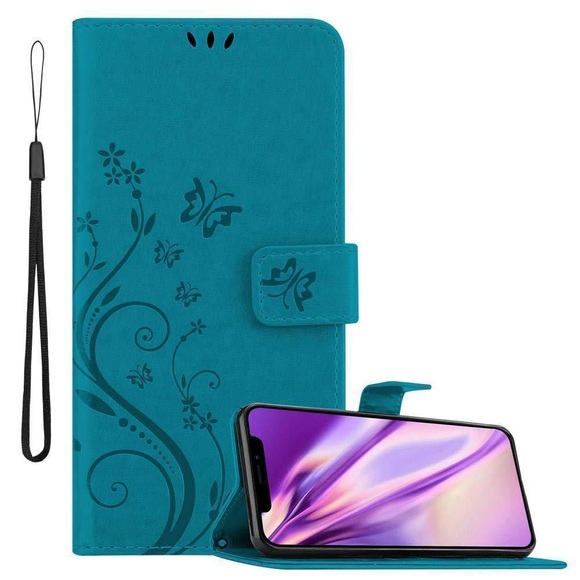 Hülle für Apple iPhone XR Blumen Design Magnetverschluss