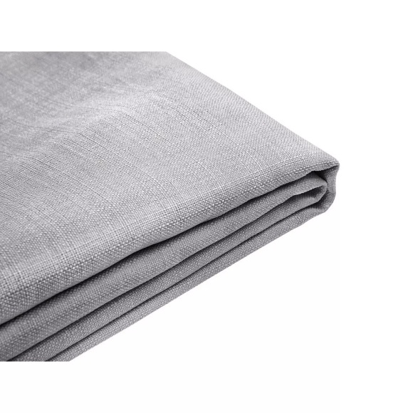 Beliani Bezug für Bett FITOU Polsterbezug hellgrau 180 x 200 cm