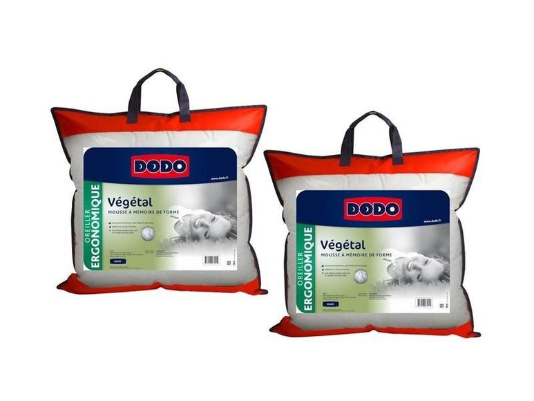 Ergonomisches ViscoKopfkissen 2erSet VEGETAL Ergonomisches ViscoKopfkissen 2erSet VEGETAL