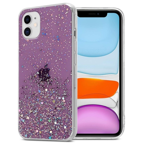 Hülle für Apple iPhone 11 PRO MAX TPU Silikon mit funkelnden Glitter