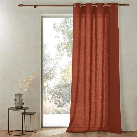 Vorhang Romane Unisex Braun 140x350CM
