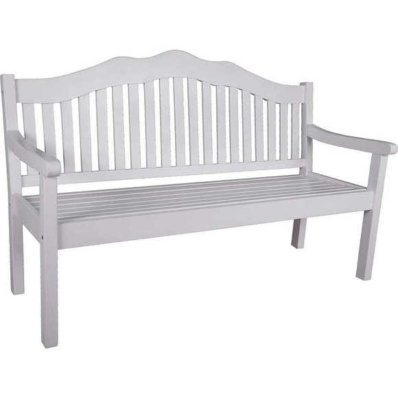 Gartenbank Austin Eukalyptus Weiss 160 Unisex Weiss ONE SIZE