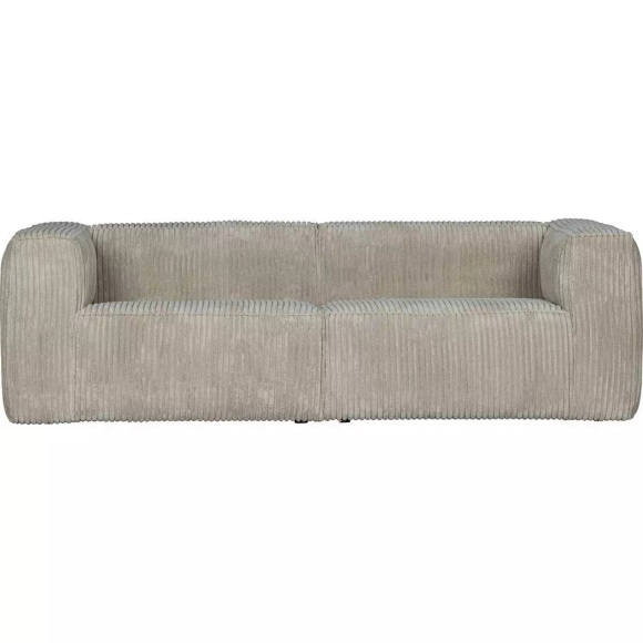 Sofa Bean 3.5-Sitzer Ribcord grob Natural