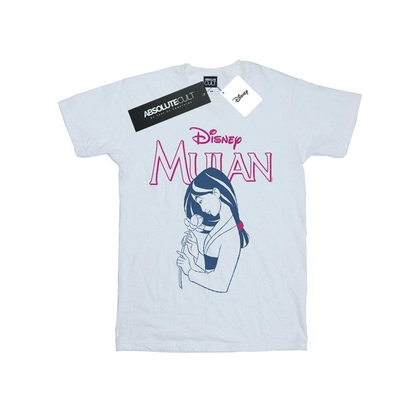 Mulan Magnolia Line Tshirt Unisex Weiss 116