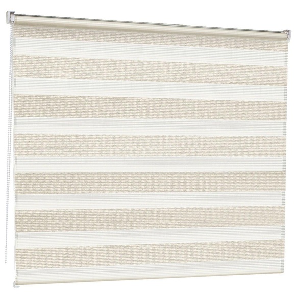 Doppelrollo | Mini Day & Night | Moderner Sichtschutz | Ohne Bohren Unisex Creme
