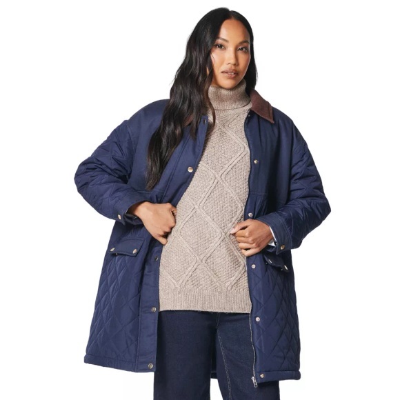 Principles - Jacke Kragen aus Cord, 40, Marine