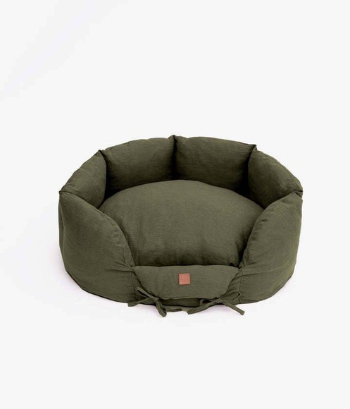 PET & Co. - Hundebett RONNY - khaki - Textil - 50/40/28 cm - S