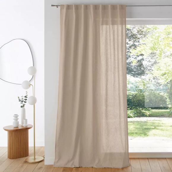 Vorhang Scénario Unisex Beige 135x260 cm