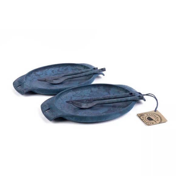 Fill That Belly Set Unisex Blau 0