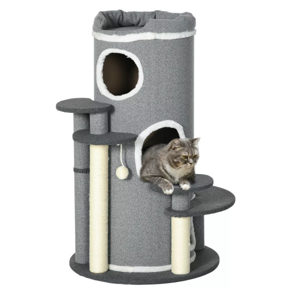 PawHut - Kratzbaum, One Size, Grau