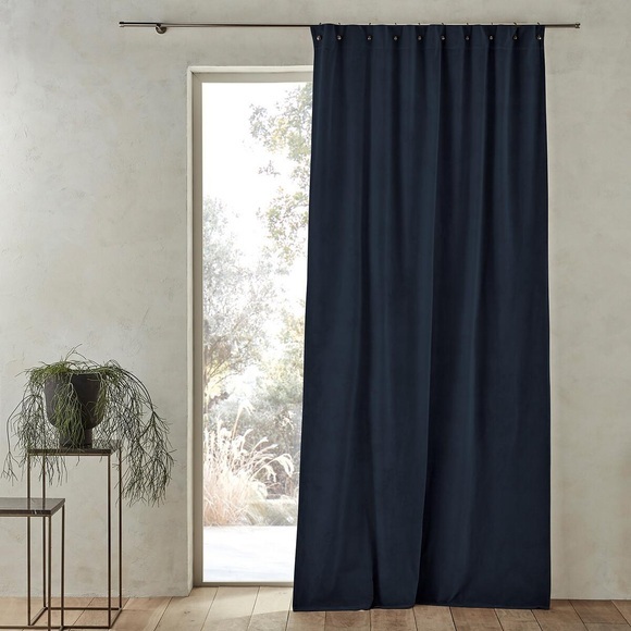 Samtvorhang Lavezzi Unisex Blau 140x180 cm
