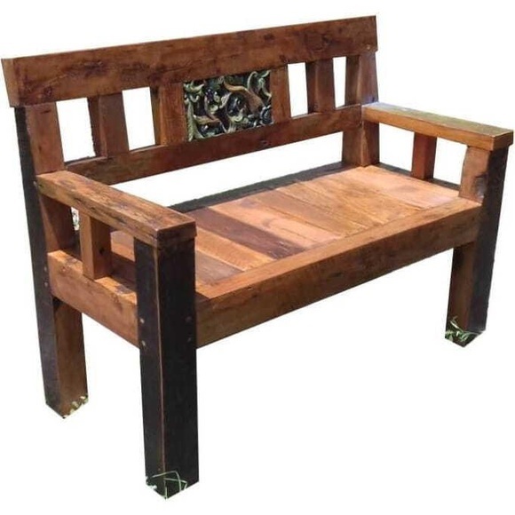 Gartenbank Sumba Teak Dunkelbraun 120 Unisex Braun ONE SIZE