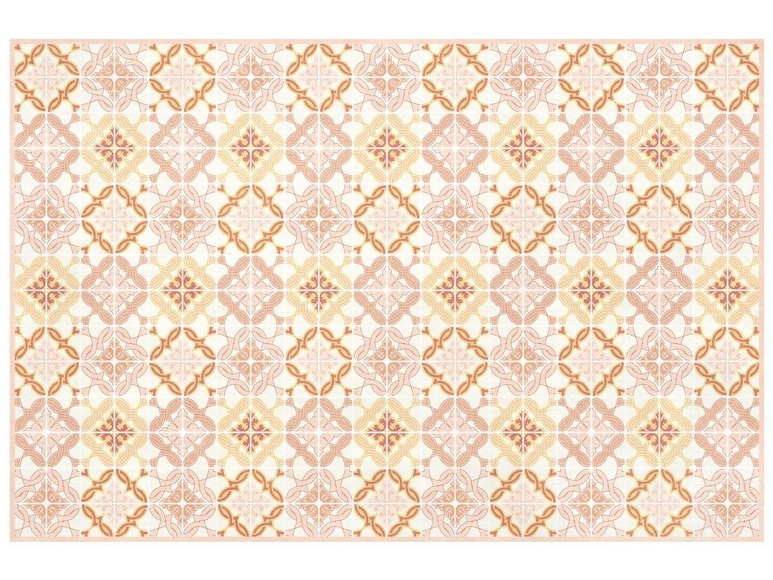 Teppich - Vinyl - Fliesen-optik - 120 X 180 Cm - Orange & Rosa - Eloza Unisex 66X160CM