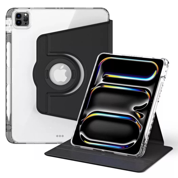 Cover-Discount - iPad Air / Pro 11 - 2in1 drehbare Hülle mit Rückseite + Deckel, Weiss Bunt, 11