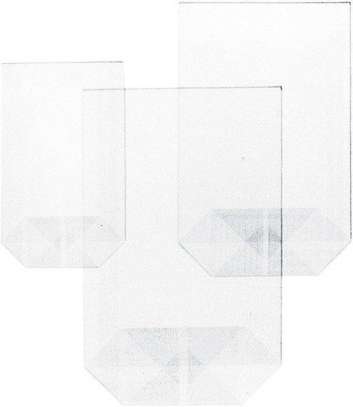BÜROLINE Kreuzboden Beutel 145×235mm 423004 transparent 10