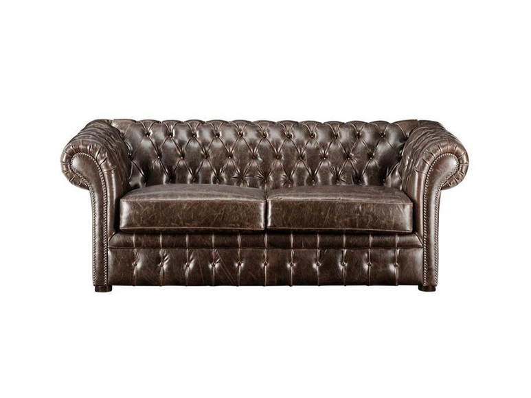 Chesterfield Ledersofa 2Sitzer CLOTAIRE Vintage Leder Chesterfield Ledersofa 2Sitzer CLOTAIRE Vintage Leder