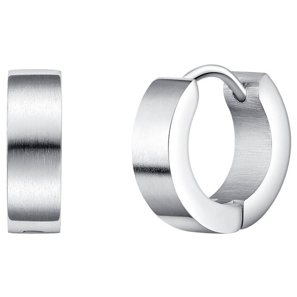 Herren Creolen Herren Silber 13mm