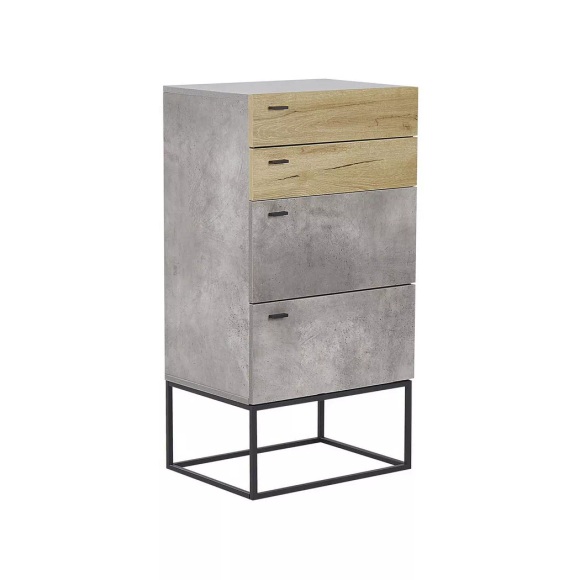 Kommode Schrank Mit Schubladen Aus Faserplatte Modern Acra Unisex ONE SIZE