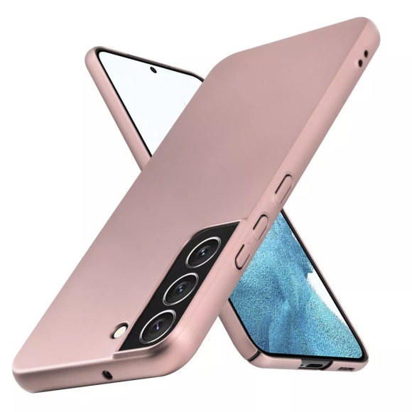 Hülle für Samsung Galaxy S22 PLUS Hard Case in Metall Optik