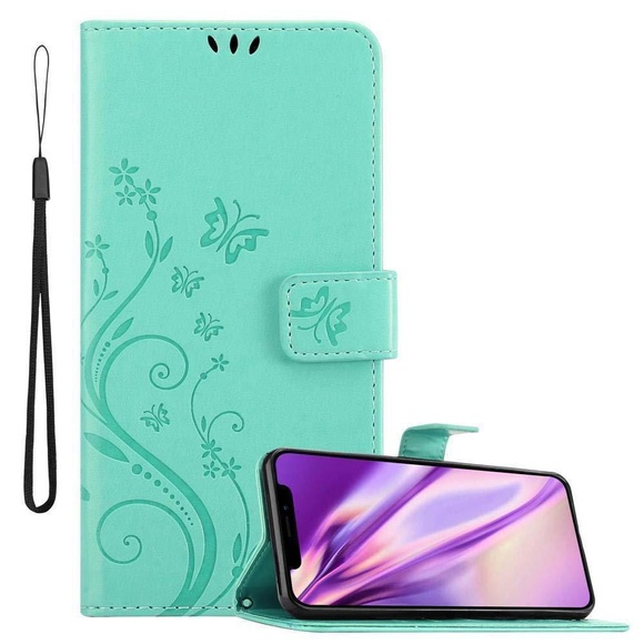 Hülle für Apple iPhone XS MAX Blumen Design Magnetverschluss